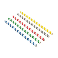 PAILLES DROITES À FRANGES PAPER  Ø1x20 CM ASSORTI PAPIER (2400 UNITÉ)