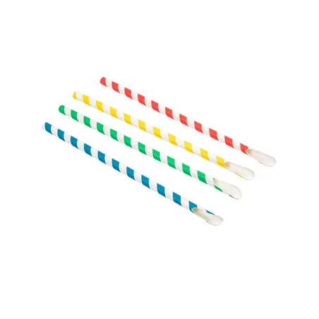 PAILLES À FRANGES AVEC CUILLÈRE PAPER  Ø0,8x21 CM ASSORTI PAPIER (1000 UNITÉ)
