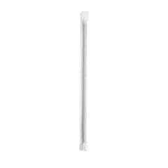 PAILLES DROITES SOUS SACHETS BLANCS PAPER  Ø0,60x20 CM NOIR PAPIER (3000 UNITÉ)