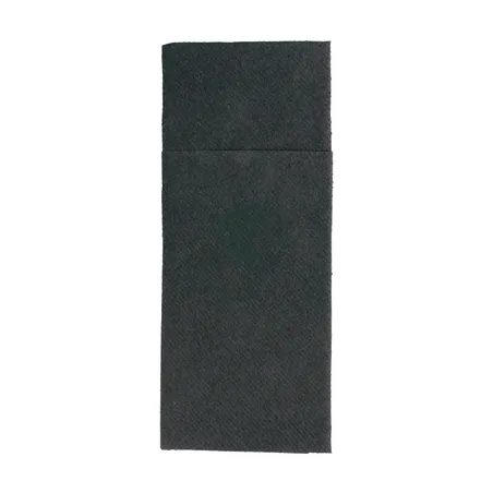 SERVIETTES "CANGURITO"  55 G/M2 33x40 CM NOIR AIRLAID (700 UNITÉ)
