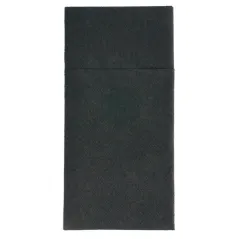 SERVIETTES KANGOUROU  55 G/M2 40x40 CM NOIR AIRLAID (700 UNITÉ)