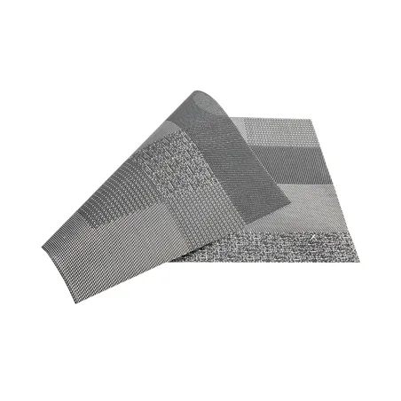 SETS DE TABLE MOSAÏQUE   45X30 CM NOIR PVC (12 UNITÉ)