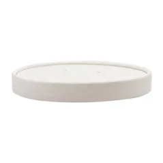COUVERCLE POUR CODE 228.34 780 ML - 26 oz 560 G/M2 + PE Ø15 CM BLANC CARTON (250 UNITÉ)