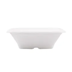 BOLS CARRÉS BIONIC 700 ML 18x18x6 CM BLANC BAGASSE (400 UNITÉ)