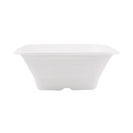 BOLS CARRÉS BIONIC 950 ML 18x18x7 CM BLANC BAGASSE (400 UNITÉ)