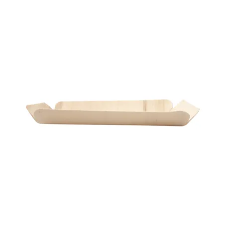 BARQUETTES RECTANGULAIRES WOOD  15x11,5x1,5 CM NATUREL BOIS (50 UNITÉ)
