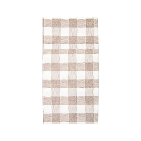 SERVIETTES KANGOUROU LIKE LINEN 'VICHY' 70 G/M2 40x40 CM TAUPE SPUNLACE (700 UNITÉ)