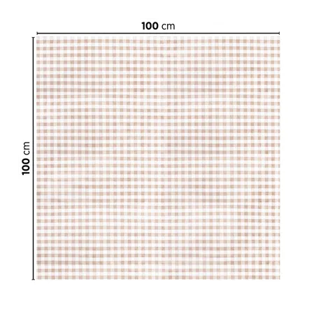 NAPPES PLIAGE M LIKE LINEN 'VICHY' 70 G/M2 100x100 CM TAUPE SPUNLACE (200 UNITÉ)