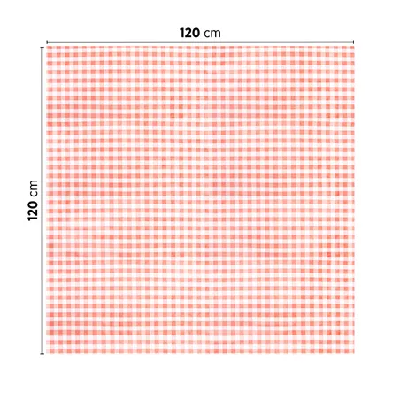 NAPPES PLIAGE M LIKE LINEN 'VICHY' 70 G/M2 120x120 CM ROUGE SPUNLACE (200 UNITÉ)
