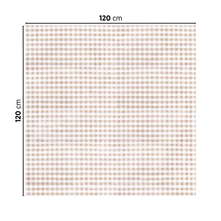 NAPPES PLIAGE M LIKE LINEN 'VICHY' 70 G/M2 120x120 CM TAUPE SPUNLACE (200 UNITÉ)