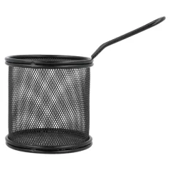 MINI FRITEUSES RONDES ARTINOX Ø 9x8 CM NOIR ACIER (6 UNITÉ)