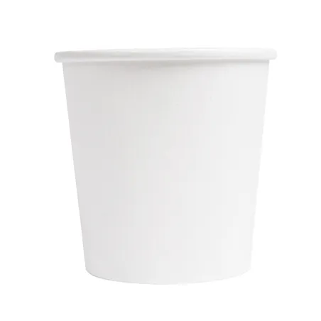 GOBELETS BOISSONS CHAUDES 1 PAROI  120 ML - 4 oz 230 + 18 PE G/M2 Ø6,2/4,5x6 CM BLANC CARTON (1000 UNITÉ)