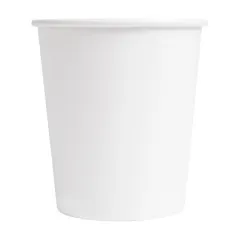 GOBELETS BOISSONS CHAUDES 1 PAROI  180 ML - 6 oz 260 + 18 PE G/M2 Ø7,2/5,3x7,8 CM BLANC CARTON (1000 UNITÉ)