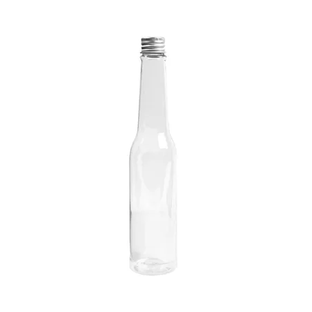 FLACONS AVEC BOUCHON EN ALUMINIUM  180 ML Ø4,3x20,5 CM TRANSPARENT PET (210 UNITÉ)