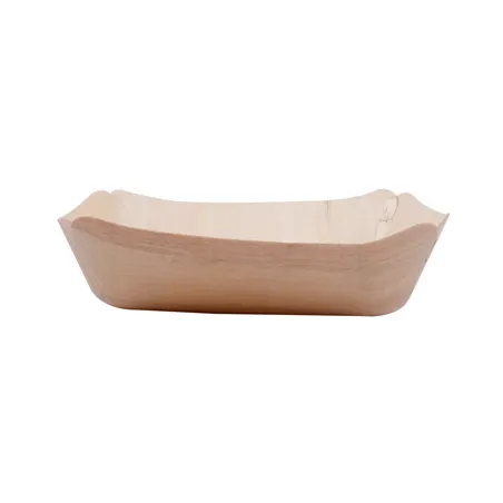BARQUETTES RECTANGULAIRES WOOD  13x12x3 CM NATUREL BOIS (50 UNITÉ)