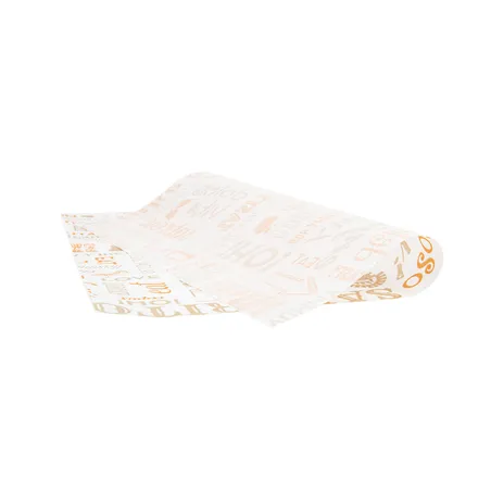 PAPIER INGRAISSABLES BASKET 'ORANGE PAROLE' 35 G/M2 31x31 CM BLANC PARCH.INGRAISSABLE (1000 UNITÉ)