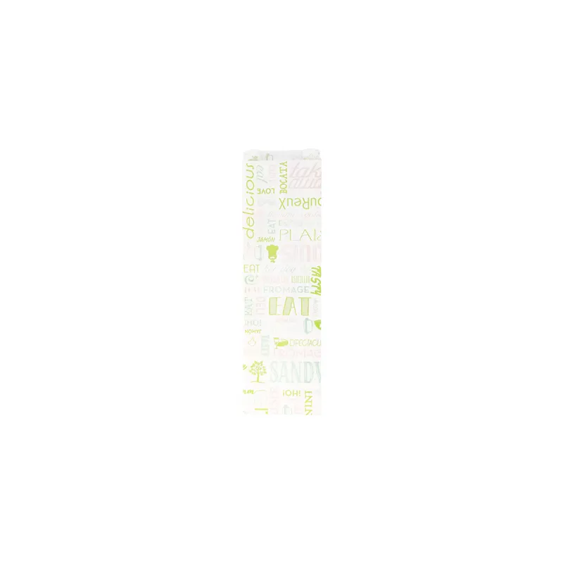 SACS BAGUETTES 'GREEN PAROLE' 32 G/M2 9+4x30 CM BLANC PARCH.INGRAISSABLE (500 UNITÉ)