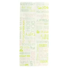 SACS SANDWICHS 'GREEN PAROLE' 32 G/M2 12+4x26 CM BLANC PARCH.INGRAISSABLE (500 UNITÉ)
