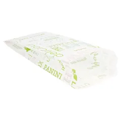 SACS SANDWICHS 'GREEN PAROLE' 35 G/M2 9+4x22 CM BLANC PARCH.INGRAISSABLE (500 UNITÉ)