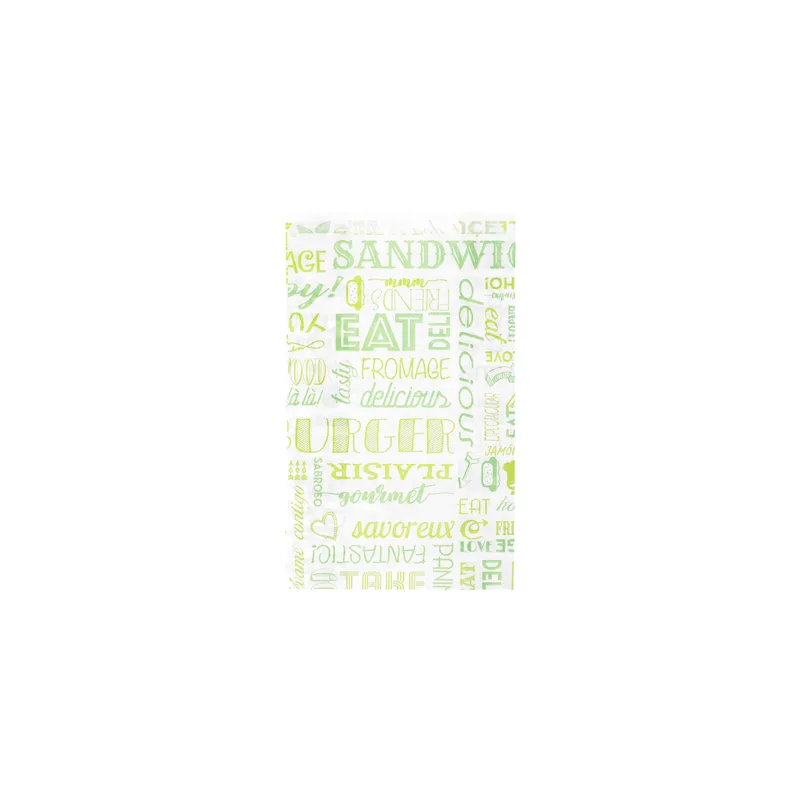 POCHETTES HAMBURGER 'GREEN PAROLE' 32 G/M2 14+7x22 CM VERT PARCH.INGRAISSABLE (500 UNITÉ) POCHETTES HAMBURGER 'GREEN PAROLE' 32 G/M2 14+7x22 CM VERT PARCH.INGRAISSABLE (500 UNITÉ)