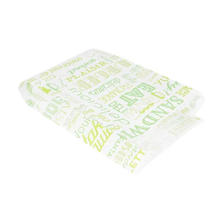 POCHETTES HAMBURGER 'GREEN PAROLE' 32 G/M2 14+7x22 CM VERT PARCH.INGRAISSABLE (500 UNITÉ)