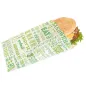 POCHETTES HAMBURGER 'GREEN PAROLE' 32 G/M2 14+7x22 CM VERT PARCH.INGRAISSABLE (500 UNITÉ) POCHETTES HAMBURGER