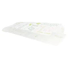 PAPIER INGRAISSABLES OUVERT 2 CÔTÉS 'GREEN PAROLE' 35 G/M2 9+3x22 CM BLANC PARCH.INGRAISSABLE (500 UNITÉ)