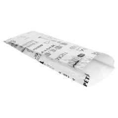 SACHETS POUR SANDWICHES 'PAROLE' 35+20 G/M2 12+4x35 CM ARGENTE PARCHEMIN + ALUMINIUM (500 UNITÉ)
