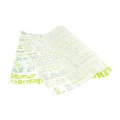 PAPIER INGRAISSABLES BASKET 'GREEN PAROLE' 35 G/M2 31x38 CM BLANC PARCH.INGRAISSABLE (1000 UNITÉ)