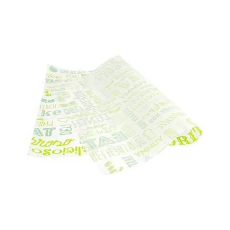PAPIER INGRAISSABLES BASKET 'GREEN PAROLE' 35 G/M2 31x38 CM BLANC PARCH.INGRAISSABLE (1000 UNITÉ)