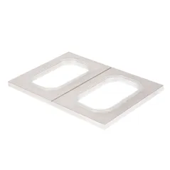 MOULE POUR BARQUETTES OBLONG   20x28 CM ARGENTE ALUMINIUM (1 UNITÉ)