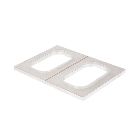 MOULE POUR BARQUETTES OBLONG   20x28 CM ARGENTE ALUMINIUM (1 UNITÉ)