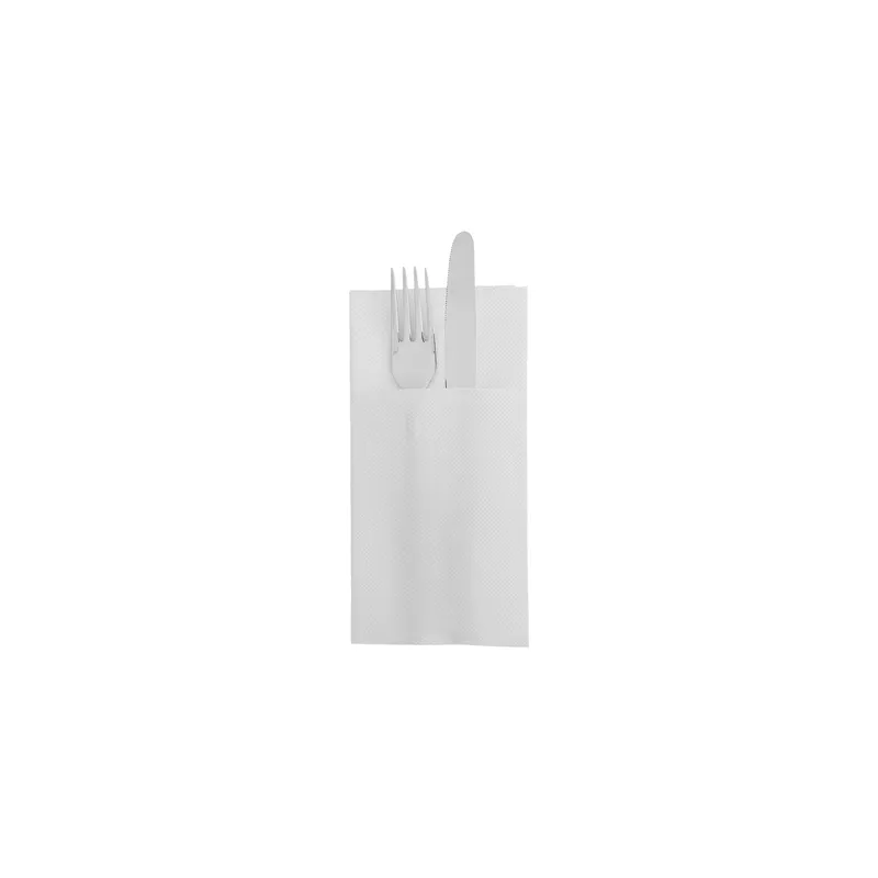 SERVIETTES KANGOUROU ECOLABEL DOUBLE POINT  18 G/M2 39x40 CM BLANC OUATE (1400 UNITÉ)