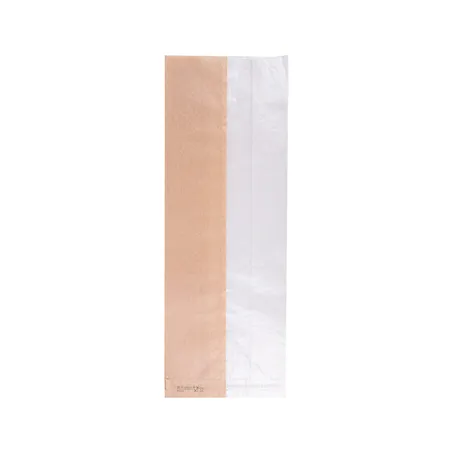 SACHETS POUR SANDWICHES AVEC FENÊTRE ECO PFAS FREE 'JUST PAPER' 40 G/M2 14+8x38 CM NATUREL PARCH.INGRAISSABLE (250 UNITÉ)