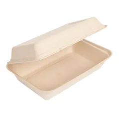 COQUILLES "L" BIONIC 1 L 16x24x7,5 CM NATUREL BAGASSE (400 UNITÉ)