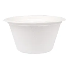 SALADIERS BIONIC 750 ML Ø15,5x8,4 CM BLANC BAGASSE (600 UNITÉ)