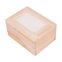DISTRIBUTEUR SERVIETTES MINI SERVIS   15x11x8 CM NATUREL BOIS (1 UNITÉ)