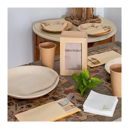 SETS DE TABLE OFFSET FEEL GREEN 'VINTAGE' 70 G/M2 30x42 CM QUADRICHROMIE PAPIER RECYCLÉ (2000 UNITÉ)