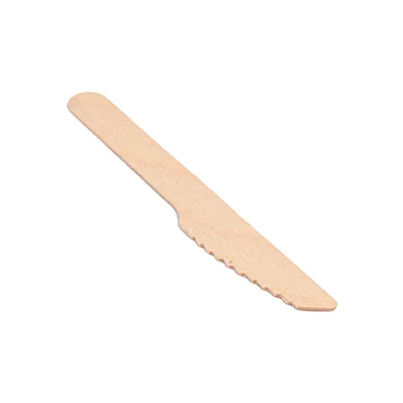 COUTEAUX WOOD  14 CM NATUREL BOIS (100 UNITÉ)