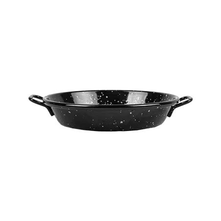 MINI POELE ÉMAILLÉE ARTINOX  Ø12x2,4 CM NOIR ACIER (10 UNITÉ)