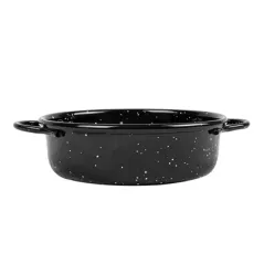 MINI SAUTOIRS ÉMAILLÉE ARTINOX Ø13x4 CM NOIR ACIER (6 UNITÉ)