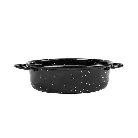 MINI SAUTOIRS ÉMAILLÉE ARTINOX  Ø13x4 CM NOIR ACIER (6 UNITÉ)