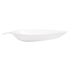 RÉCIPIENT FEUILLE BIONIC  9x6x1,2 CM BLANC BAGASSE (1000 UNITÉ)