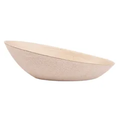 RÉCIPIENT OVALE BIONIC  8x4,8x2,7 CM NATUREL BAGASSE (1000 UNITÉ)