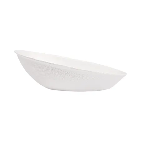 RÉCIPIENT OVALE BIONIC  8x4,8x2,7 CM BLANC BAGASSE (1000 UNITÉ)