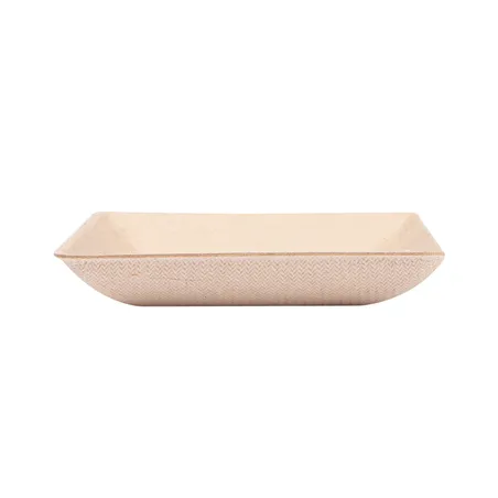 RÉCIPIENT CARRÉ BIONIC  6,5x6,5x1,2 CM NATUREL BAGASSE (1000 UNITÉ)