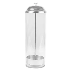 DISTRIBUTEUR DE PAILLES   9x27 CM TRANSPARENT SAN (1 UNITÉ)