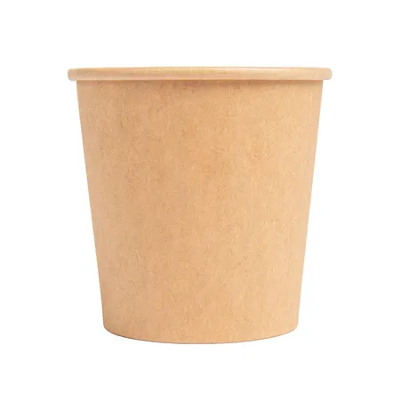 GOBELETS BOISSONS CHAUDES 1 PAROI  120 ML - 4 oz 230 + 18 PE G/M2 Ø6,2/4,5x6 CM MARRON CARTON (1000 UNITÉ)
