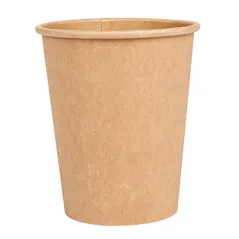GOBELETS BOISSONS CHAUDES 1 PAROI  240 ML - 8 oz 280 + 18 PE G/M2 Ø8/5,6x9,2 CM MARRON CARTON (1000 UNITÉ)