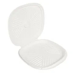 BOÎTES PIZZA BIONIC  Ø35x2,8 CM BLANC BAGASSE (100 UNITÉ)